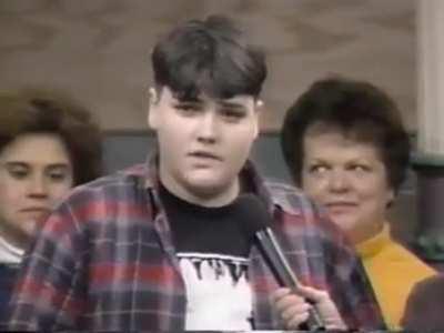 16 year old Gerard Way (creator of The Umbrella Academy and singer of My Chemical Romance) defending comic books on a talk show in 1993