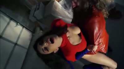 heroines partner bearhugs her