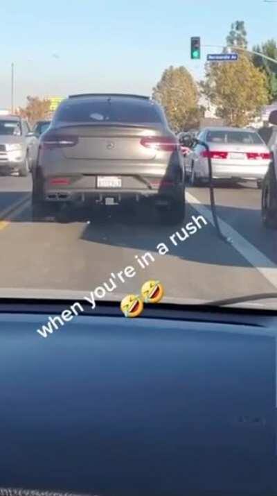 Guess they were in a hurry.