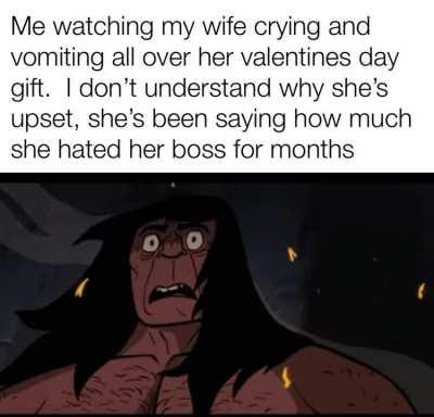 She didn’t like his head