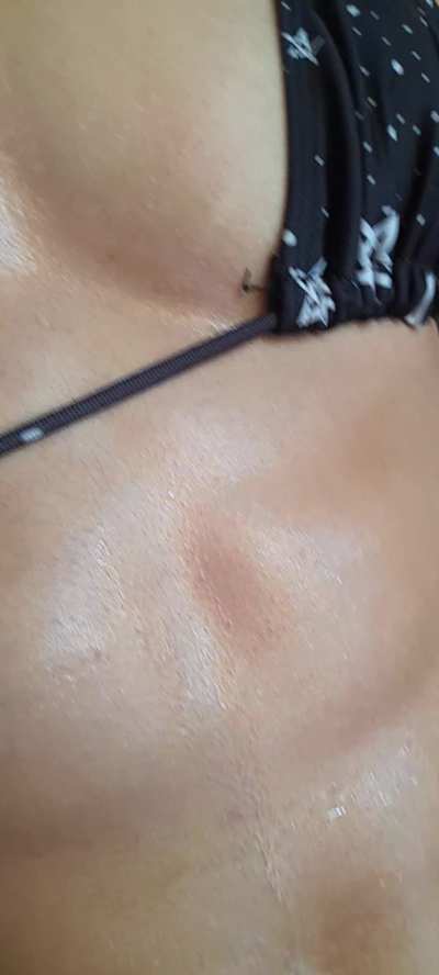 my belly button overflowed with sweat while I workout