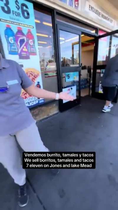 A store owner kicks out a food stall vendor for selling in front of her property