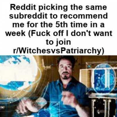 I already told you not to recommend it