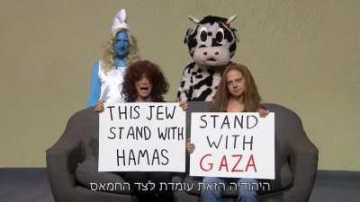 Israeli satire show Eretz Nehederet depicted the average Pro Palestine Redditor