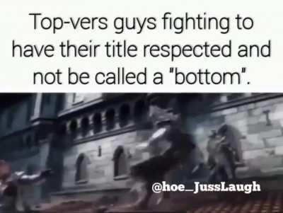 The struggle is real. Stand strong Top-Vers' 💯