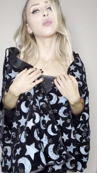 hope you like what i'm hiding under my dress