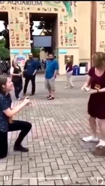 Couple proposes to each other at the same time