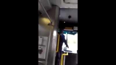 Bus driver uppercut
