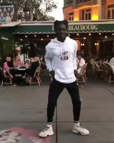 African American gentleman in the city of Paris