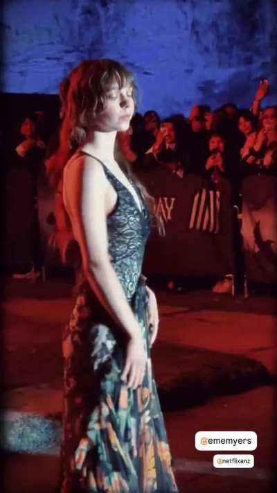 Emma at the purple carpet in Sydney