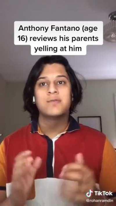 A young melon review his parents yelling at him