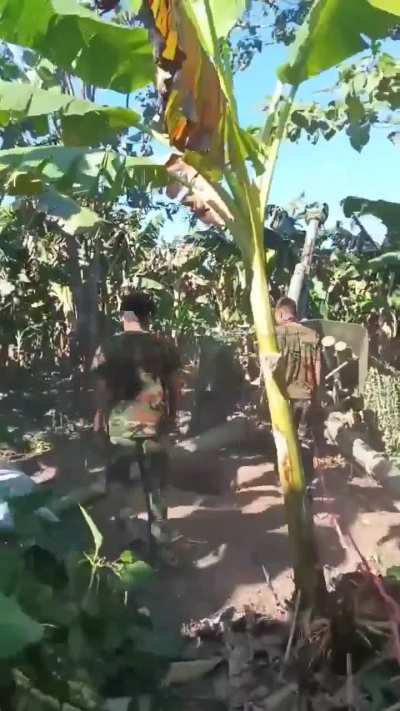 Kachin Independence Army (5th Brigade) firing a captured howitzer on Myanmar/Burmese Junta Positions.
