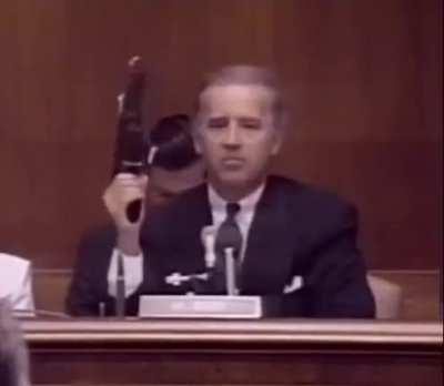 Dark Brandon with a Tec-9 on the Senate Floor (1993)