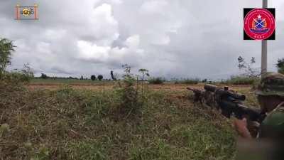 Battle between Burmese National Revolution Army (anti-junta) and Junta forces in Sagaing region. Reportedly, 6 Tatmadaw killed and 10 injured. The Tatmadaw brought in an Mi-35 for support during the battle. (seen later in video)