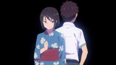 Here's another kimi no na wa gif for you guys! who else loves the movie?