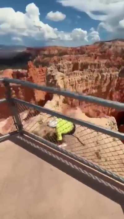 Jumping the rails at the Grand Canyon
