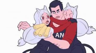 Dog pile on Helltaker! This is what the bad end looks like in chapter 3