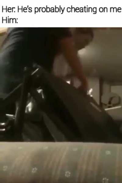 Idiots get their friend stuck in a couch before mom comes save his ass