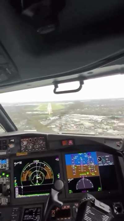 This is what the cockpit of a 737 looks