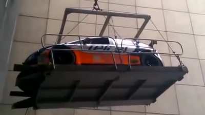lifting a race car to the 1st floor without reviewing the safety check-list first