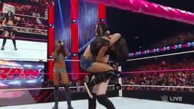 Paige and Alicia beat down AJ