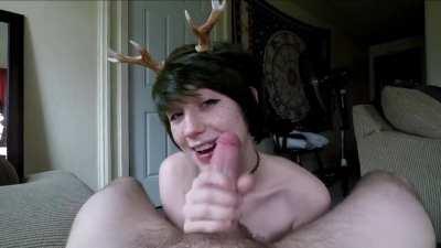 Horny Girl Gets Facial