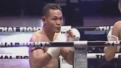 Beautiful feint and technique