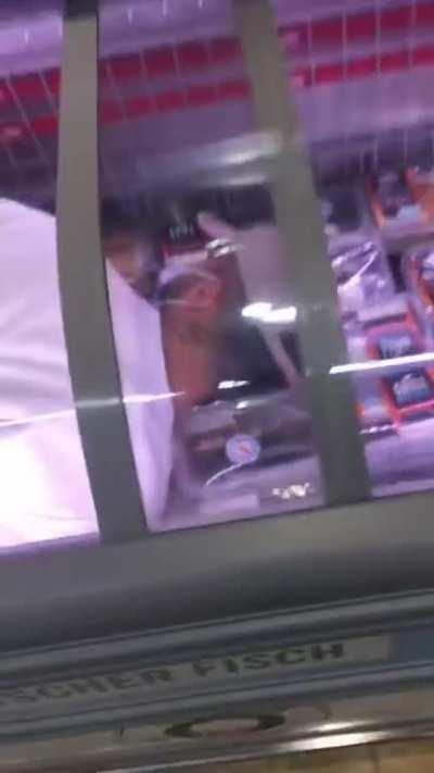 going inside of the fridge in times of corona (supermarket)