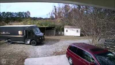 UPS driver is being high jacked