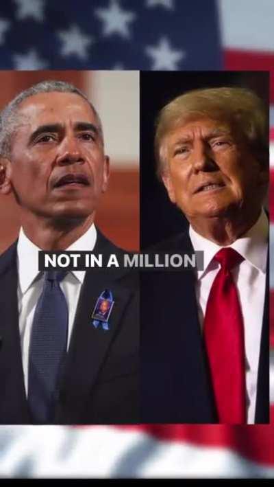 dramatic video of Obama and Trump