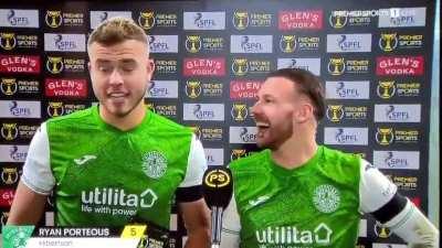 Does Ryan Porteous look happy?