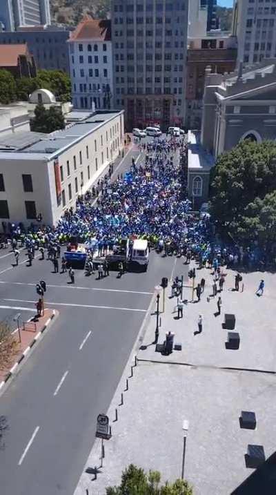 Power to the people March was successful (for now). Great turn out. View from above