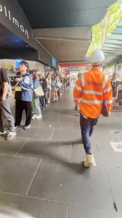the line to open a bank account at commbank on swanston a couple of days ago…