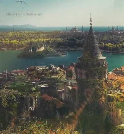 Istanbul after humans by Cihan Engin