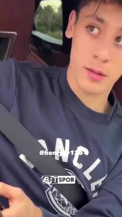 Arda Güler's reaction to a fan asking to fuck 