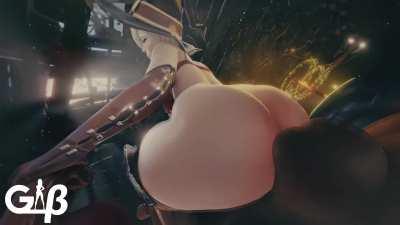 Mercy loves getting fucked by BBC (General Butch) [Overwatch]