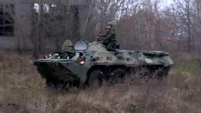 Russian armored vehicle used to make a video ended up being destroyed