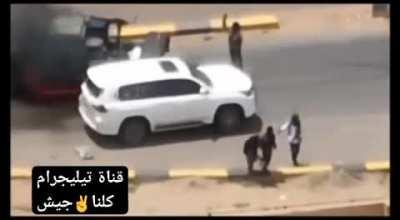 Sudanese Army suicide drones attacks RSF rebels crossing a bridge. 