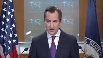 The Biden State Department is asked why it took them over 3 years to point out that Israeli settlements are inconsistent with international law (credit to Ken Klippenstein)