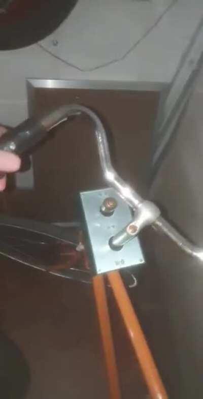 This bike that steers in the opposite direction