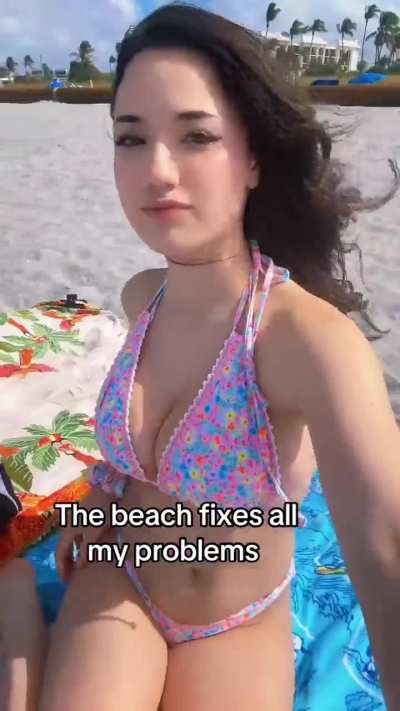 Combined her last 2 beach vids posted here, this time in HD source quality