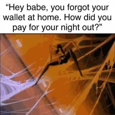 She got herself out of a sticky situation