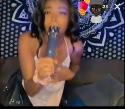 Ebony with the best tease