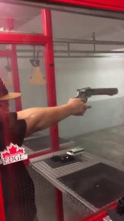 WCGW while using a faulty gun.