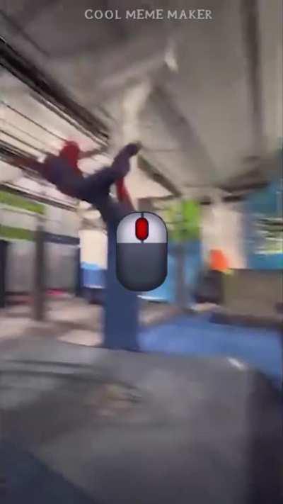 Spiderman Parkourist fail