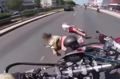 Bikini bottoms aren't good riding gear