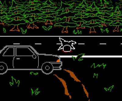 Michael being brutally run over by a truck