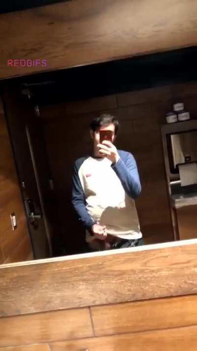 Does jerking off in restaurant restroom count as public?