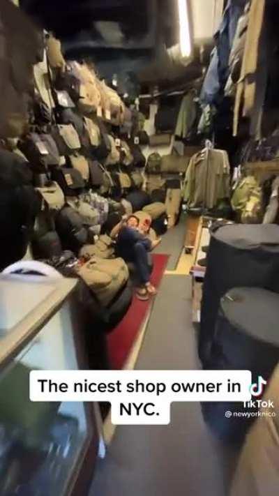 Nicest shop owner in NYC