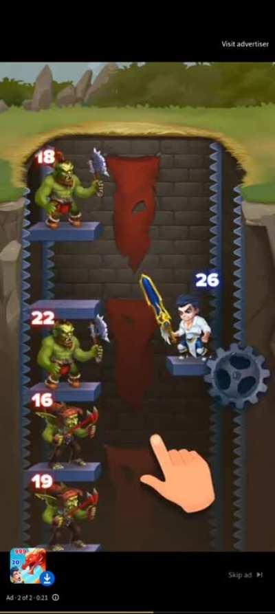 nah wtf is this (also spoiling this cuz it contains vore Yes you heard me right vore in a YouTube ad)